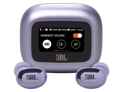 JBL Live Buds 3 True Wireless Noise-Cancelling Earbuds with Hi-Res Audio in Purple - JBLLIVEBUDS3PURAM
