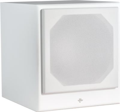 KIN By Totem Powered Subwoofer in Satin White - Kin Sub 8 (SW)