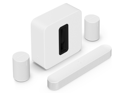 Sonos Premium Immersive Set with Beam in White - Beam + Sub 4 + 2x Era 100 (W)