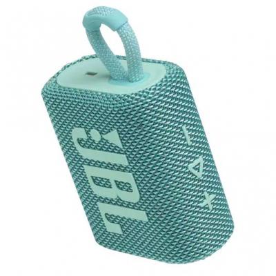 JBL Go 3 Portable Waterproof Speaker in Teal - JBLGO3TEALAM