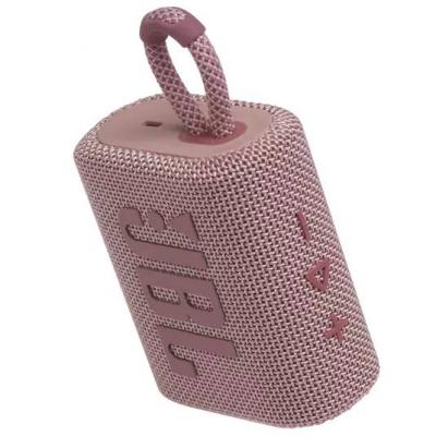 JBL Go 3 Portable Bluetooth Speaker in Pink - JBLGO3PINKAM