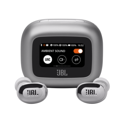 JBL Live Buds 3 True wireless Noise Cancelling Earbuds with Smart Charging Case - JBLLIVEBUDS3SILAM